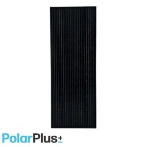 100W Solcellepanel 45x119cm med sort ramme og PERC-P halv-celler (15-20% større ytelse skyggebelagt)
