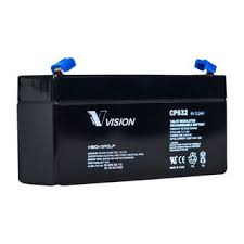 Vision AGM Batteri 6V 3,2Ah (134x34x67mm)