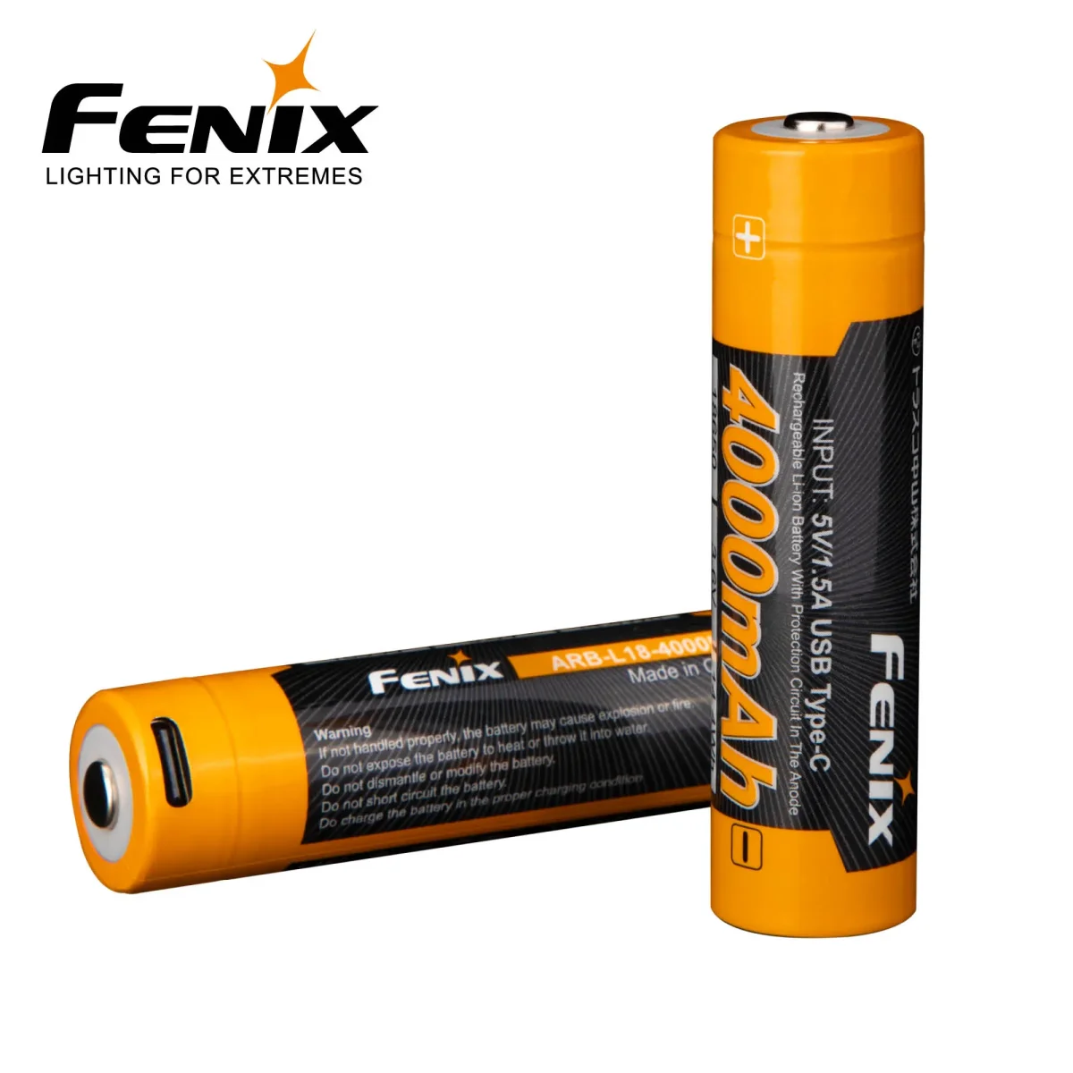 FENIX ARB-L18-4000U USB-C 18650 BATTERI 4000 mAh - Image 2