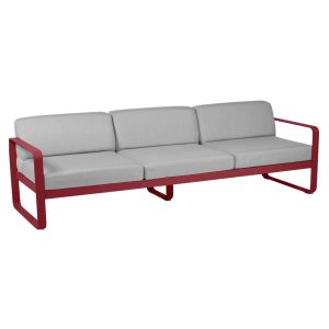 Fermob Bellevie 3 seters sofa – Flannel grå trekk