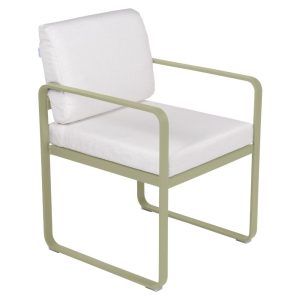 Fermob Bellevie spisestol med Off-white pute