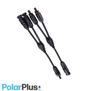 MC4-Y kabel 6mm2, IP67, 1 sett Han/Hun for parallelltilkopling