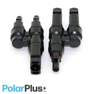 MC4-T plugg 6mm2, IP67, 1 sett Han/Hun for parallelltilkopling 2 solcellepaneler